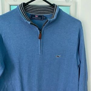 Vineyard Vines Men’s 3/4 Zip Sweater Size XS Blue